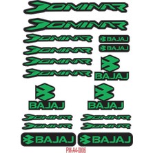 Rebon Moto Design Dominar Uyumlu A4 Çoklu Sticker Seti 02