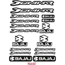 Rebon Moto Design Dominar Uyumlu A4 Çoklu Sticker Seti 03