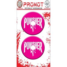 Rebon Moto Design Punısher Tasarım Damla Logo Sticker 06