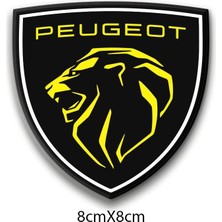 Rebon Moto Design Peugeot Amblemi Oto Sticker 3D 03