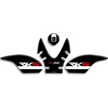 Rebon Moto Design Rks R250 Uyumlu Tank Pad Set 01