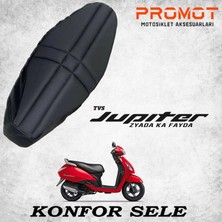 Rebon Moto Design Tvs Jüpiter Uyumlu Konfor Sele Fileli Hava Destekli Koltuk Kılıfı