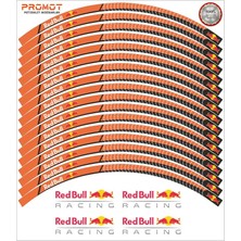 Rebon Moto Design Redbull Tasarım Motosiklet Jant Şeridi Model 1