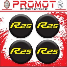 Rebon Moto Design R25 Uyumlu Damla Sticker (4cm-4 Adet) 02
