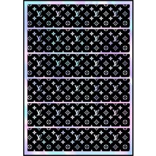 Rebon Moto Design Motosiklet Lv Desenli Hologram Çoklu Sticker
