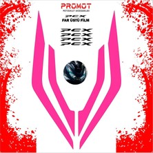 Rebon Moto Design Pcx 2021 - 2024 Uyumlu Far Üstü Şeffaf Film Sticker 06