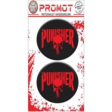 Rebon Moto Design Punısher Tasarım Damla Logo Sticker 02