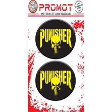 Rebon Moto Design Punısher Tasarım Damla Logo Sticker 03