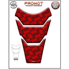Rebon Moto Design Universal Motosiklet Tank Pad 3D Sticker 0392