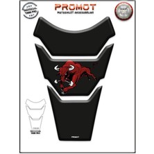 Rebon Moto Design Universal Motosiklet Tank Pad 3D Sticker 0393