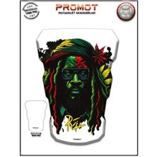 Rebon Moto Design Universal Motosiklet Tank Pad 3D Sticker 0411