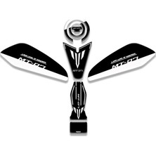 Rebon Moto Design MT07 Uyumlu Tank Pad Set 2025 Yeni Kasa Beyaz