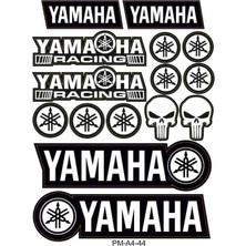 Rebon Moto Design Yamaha Uyumlu A4 Çoklu Sticker Seti 01