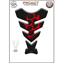 Rebon Moto Design Universal Motosiklet Tank Pad 3D Sticker 0022