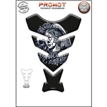 Rebon Moto Design Universal Motosiklet Tank Pad 3D Sticker 0025