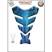 Rebon Moto Design Universal Motosiklet Tank Pad 3D Sticker 0047