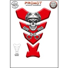 Rebon Moto Design Universal Motosiklet Tank Pad 3D Sticker 0052