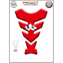 Rebon Moto Design Universal Motosiklet Tank Pad 3D Sticker 0129