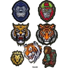 Rebon Moto Design Animal Dekor Tasarım A4 Çoklu Sticker Seti