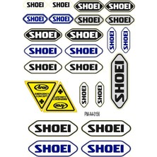 Rebon Moto Design Motosiklet Shoıe Sponsor Tasarım A4 Çoklu Sticker Seti