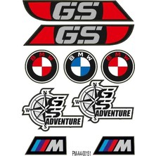 Rebon Moto Design Bmw Tasarım A4 Çoklu Sticker Seti 01