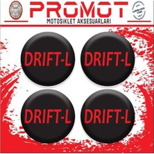 Rebon Moto Design Drift Uyumlu Damla Sticker (4cm-4 Adet) 04
