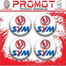 Rebon Moto Design Sym Uyumlu Damla Sticker (4cm-4 Adet)