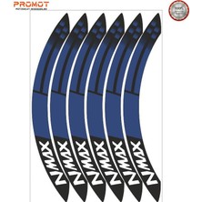 Rebon Moto Design N Max Uyumlu Jant Şeridi Model 4