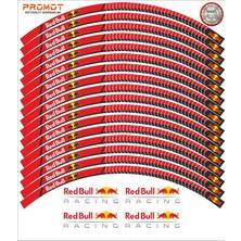Rebon Moto Design Redbull Tasarım Motosiklet Jant Şeridi Model 2