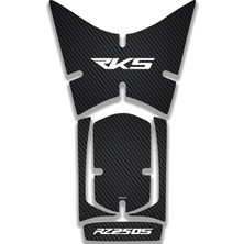 Rebon Moto Design Rks RZ250S Uyumlu Karbon Tank Pad