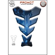 Rebon Moto Design Universal Motosiklet Tank Pad 3D Sticker 0036