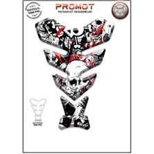 Rebon Moto Design Universal Motosiklet Tank Pad 3D Sticker 0078