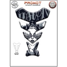 Rebon Moto Design Universal Motosiklet Tank Pad 3D Sticker 0099