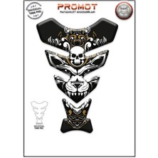 Rebon Moto Design Universal Motosiklet Tank Pad 3D Sticker 0101