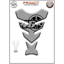 Rebon Moto Design Universal Motosiklet Tank Pad 3D Sticker 0126