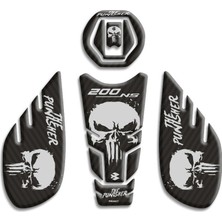 Rebon Moto Design Pulsar NS200 Uyumlu Tank Pad  Set 04