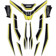 Rebon Moto Design Seha Uyumlu Tank Pad Full Set 06