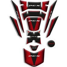 Rebon Moto Design Honda Pcx Uyumlu Tank Pad Full Set (2018-2020) 01