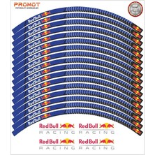 Rebon Moto Design Redbull Tasarım Motosiklet Jant Şeridi Model 6