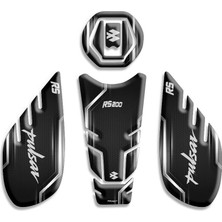 Rebon Moto Design Pulsar RS200 Uyumlu Tank Pad  Set 04