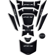 Rebon Moto Design Honda Pcx Uyumlu Tank Pad Full Set (2018-2020) 06