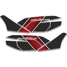 Rebon Moto Design Honda Pcx Uyumlu Yan Ayak Pad Kırmızı Petek 2021-2024