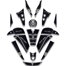Rebon Moto Design Yamaha MT25 Uyumlu Tank Pad Full Set Karbon