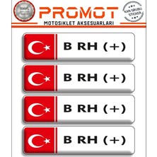 Rebon Moto Design Kan Grubu 3D Sticker 4'lü Set 011