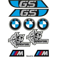 Rebon Moto Design Bmw Tasarım A4 Çoklu Sticker Seti 02