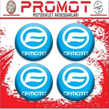 Rebon Moto Design Cf Moto Uyumlu Damla Sticker (4cm-4 Adet) 06