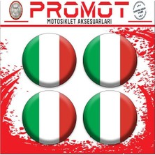 Rebon Moto Design Italy Tasarım Damla Sticker (4cm-4 Adet)
