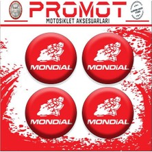 Rebon Moto Design Mondıal Uyumlu Damla Sticker (4cm-4 Adet) 01