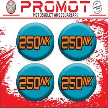 Rebon Moto Design 250NK Uyumlu Damla Sticker (4cm-4 Adet) 05
