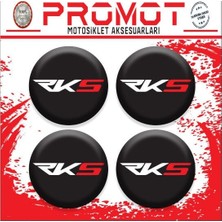 Rebon Moto Design Rks Uyumlu Damla Sticker (4cm-4 Adet)